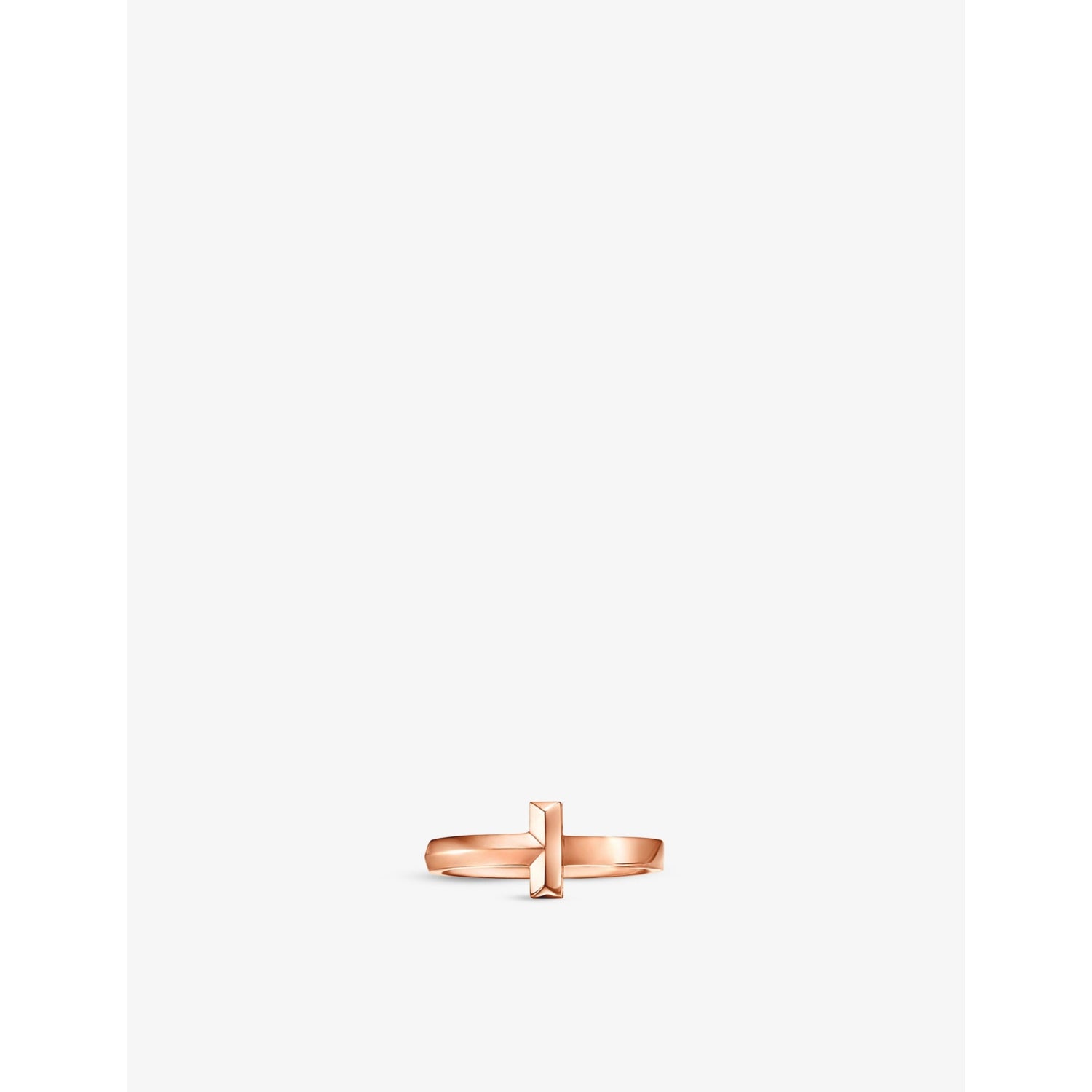 Tiffany T1 narrow 18ct rose-gold ring, imported from the UK