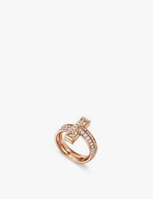 Tiffany & Co rose gold diamond ring 0.54ct, UK version