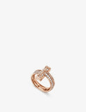 Tiffany & Co rose gold diamond ring 0.54ct, UK version