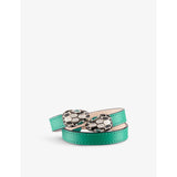 Bulgari Serpenti Forever wrap-around leather and enamel bracelet, UK version