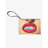 Seletti vegan leather pouch bag with Two of Spades print, UK version