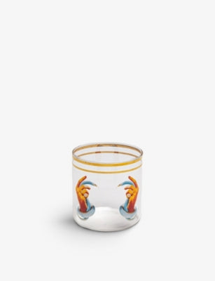 Seletti glass sculpture hands with snakes 8.5cm - British product