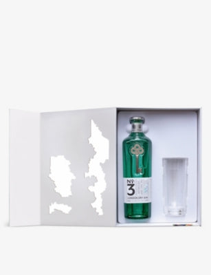 No. 3 London dry gin with glass set 700ml - British product