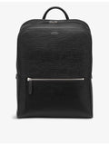 Smythson Panama zip-around leather backpack, imported from the UK