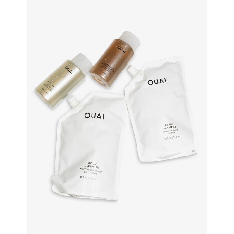 OUAI detox shampoo refill 946ml, clarifying formula (British brand)