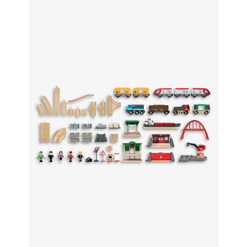 Brio Deluxe wooden toy railway set 87 pieces, imported from the UK