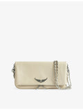 Zadig & Voltaire rock leather clutch bag, UK version