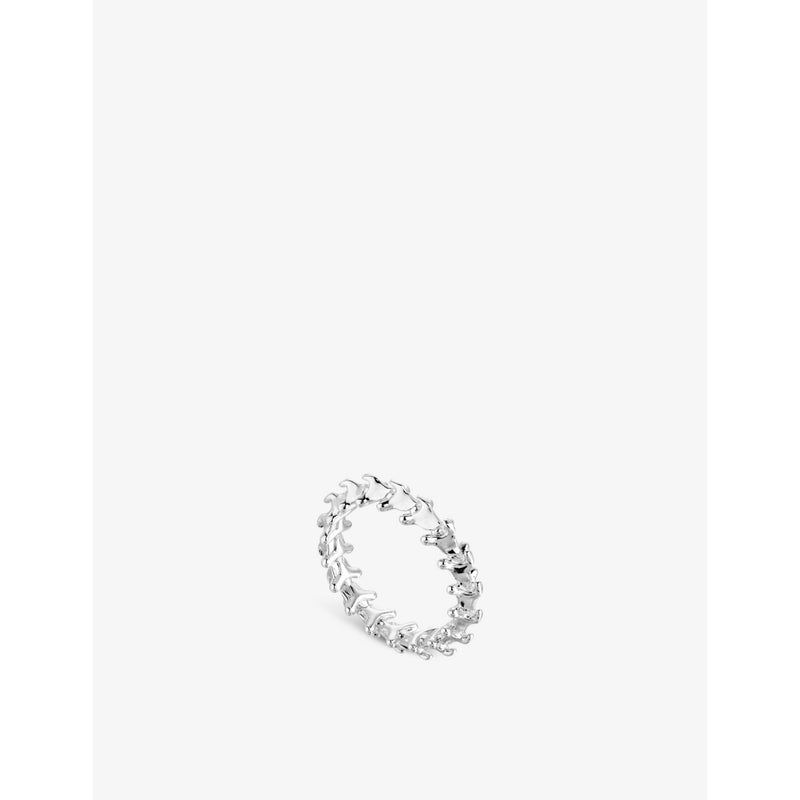 Serpent Trace sterling silver band ring - M