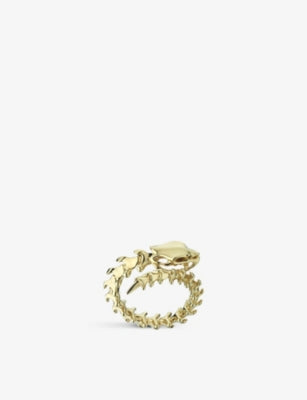 Shaun Leane Serpent Trace Yellow Gold Vermeil Wrap Ring 17mm