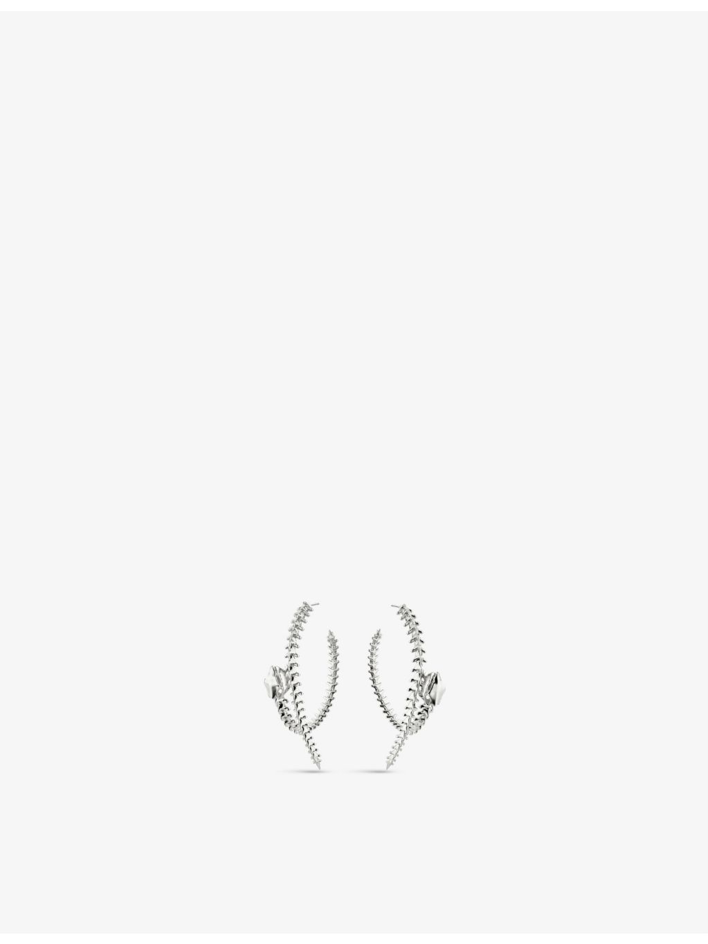 Shaun Leane Serpent Trace sterling silver hoop earrings 55mm - British product