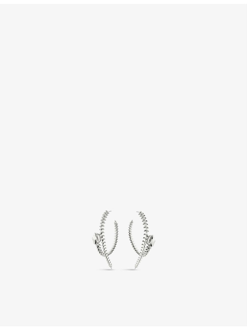 Shaun Leane Serpent Trace sterling silver hoop earrings 55mm - British product