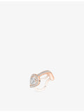 Messika rose-gold clip earring with 0.25ct pear-cut diamond, UK version