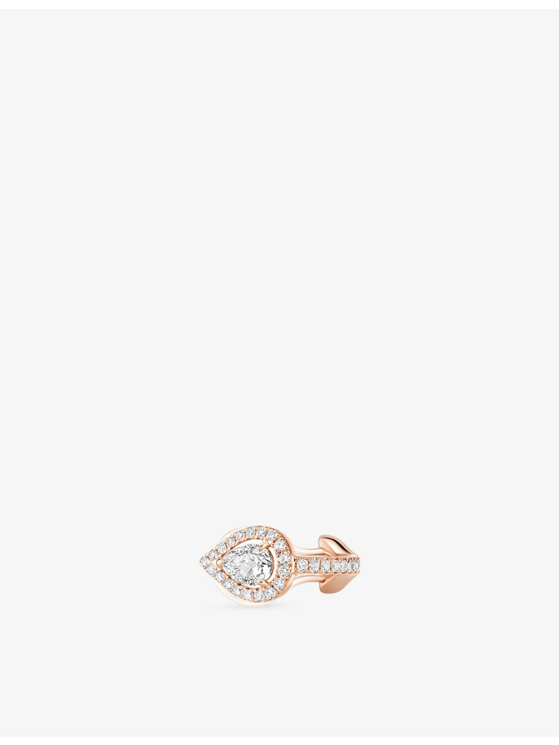 Messika rose-gold clip earring with 0.25ct pear-cut diamond, UK version