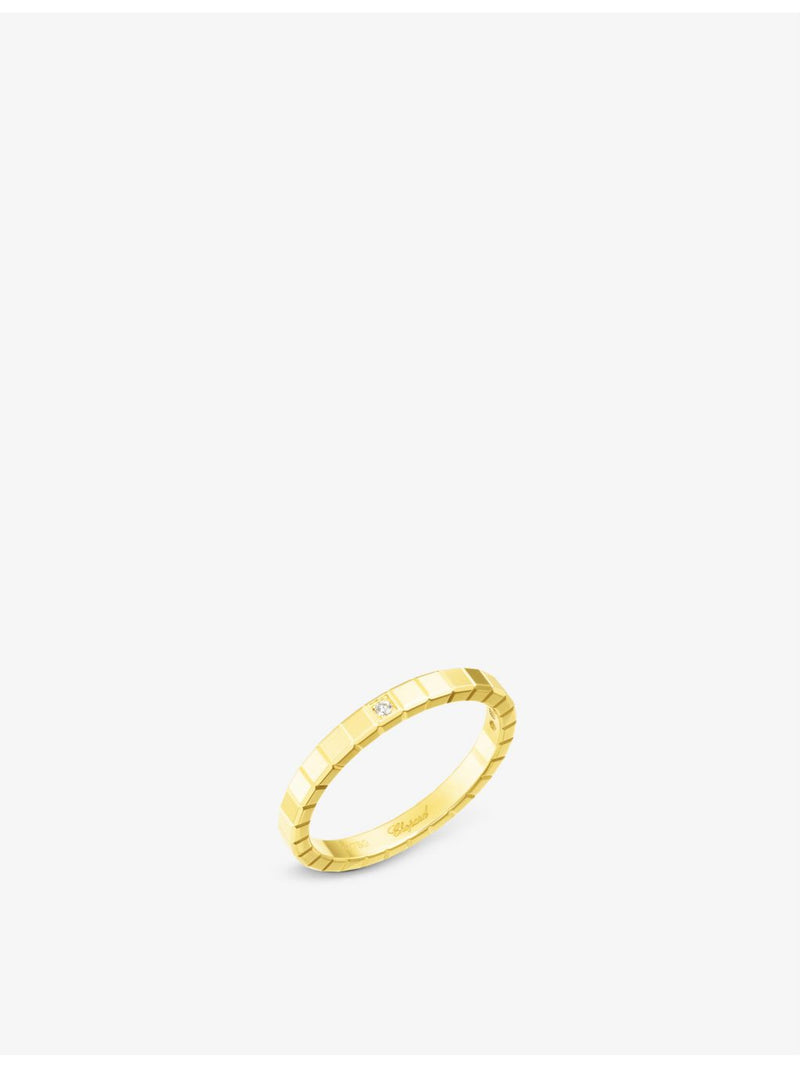 Chopard Ice Cube 18ct yellow gold and diamond ring, UK version