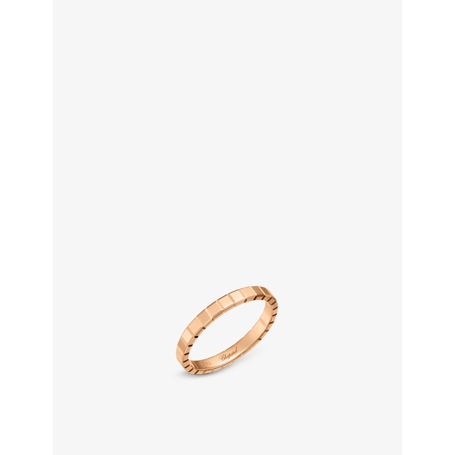 Ice Cube 18ct rose-gold ring - 54mm