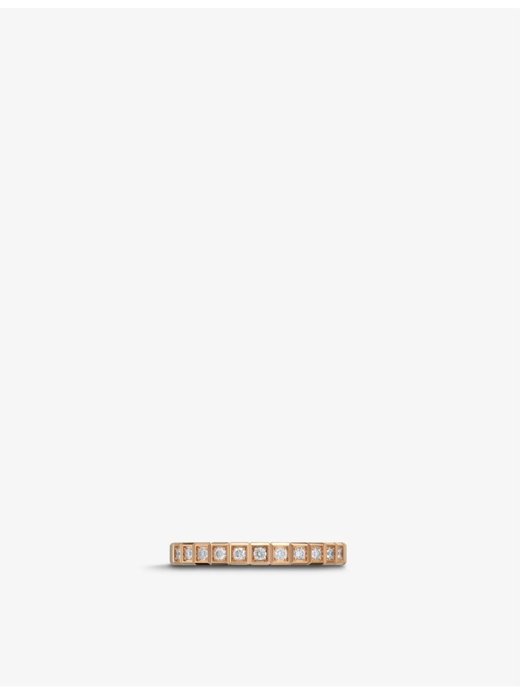 Chopard ice cube ring 18ct rose gold diamond Swiss luxury, UK version