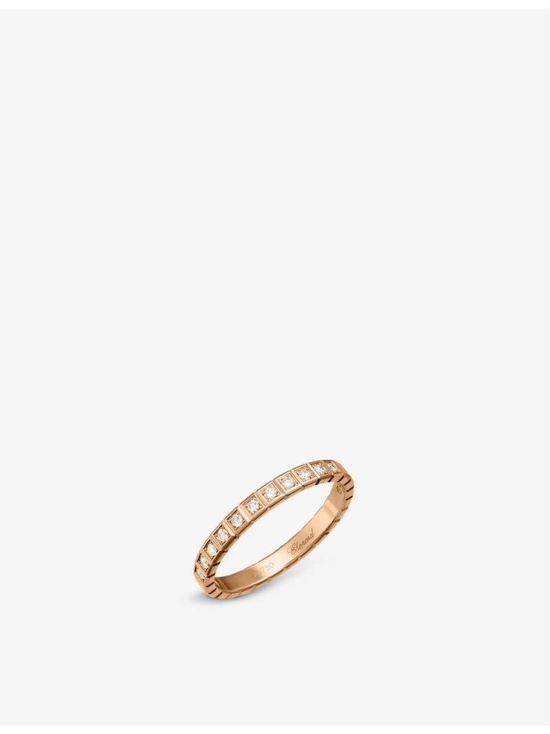 Chopard Ice Cube Pure 18ct rose gold diamond ring, UK version