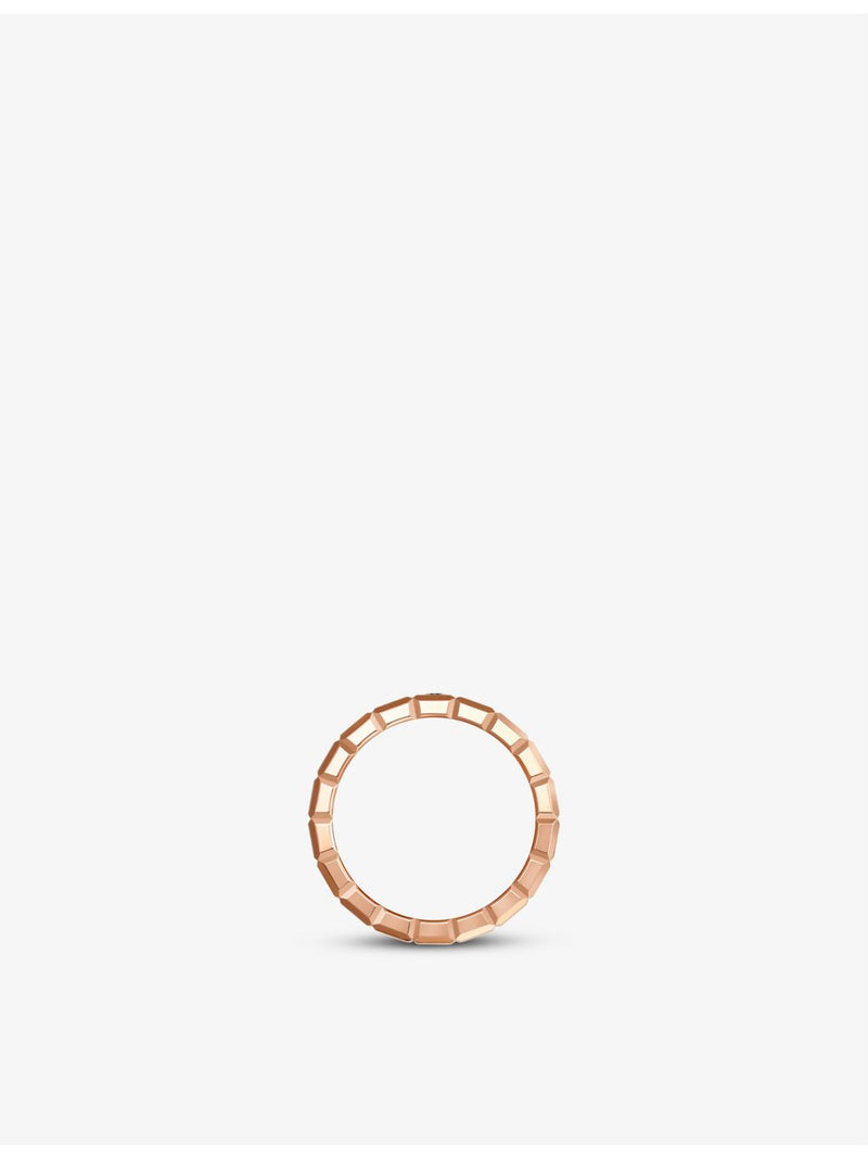 Chopard Ice Cube 18ct rose-gold 0.03ct diamond ring (British brand)