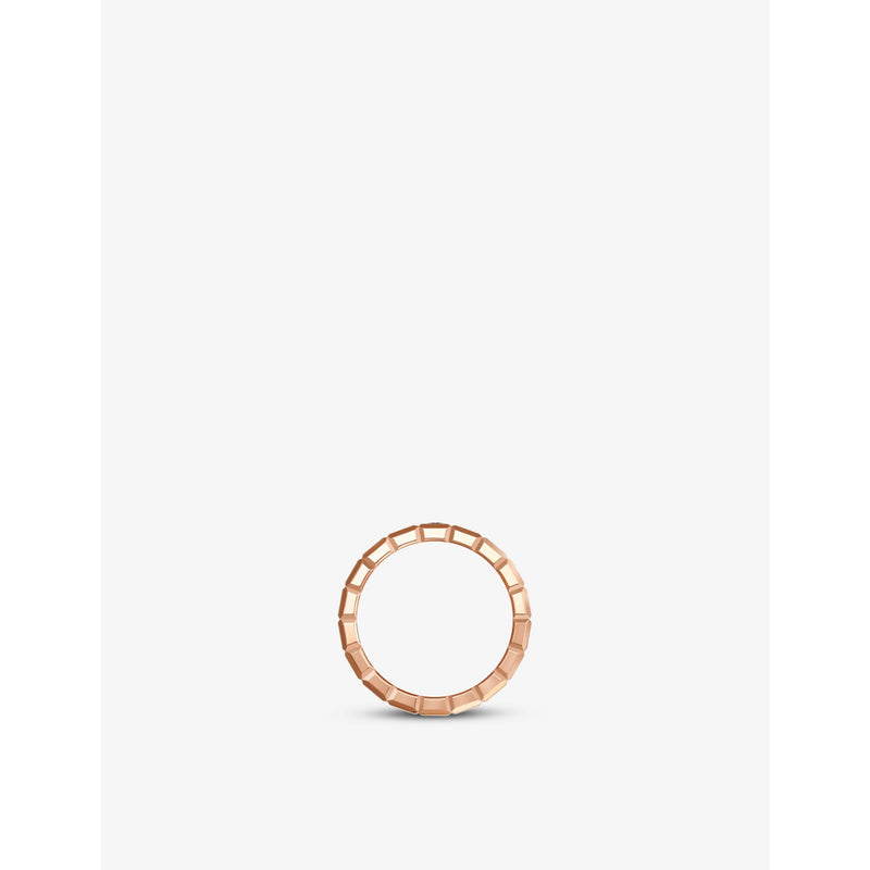 Chopard Ice Cube 18ct rose-gold 0.03ct diamond ring (British brand)