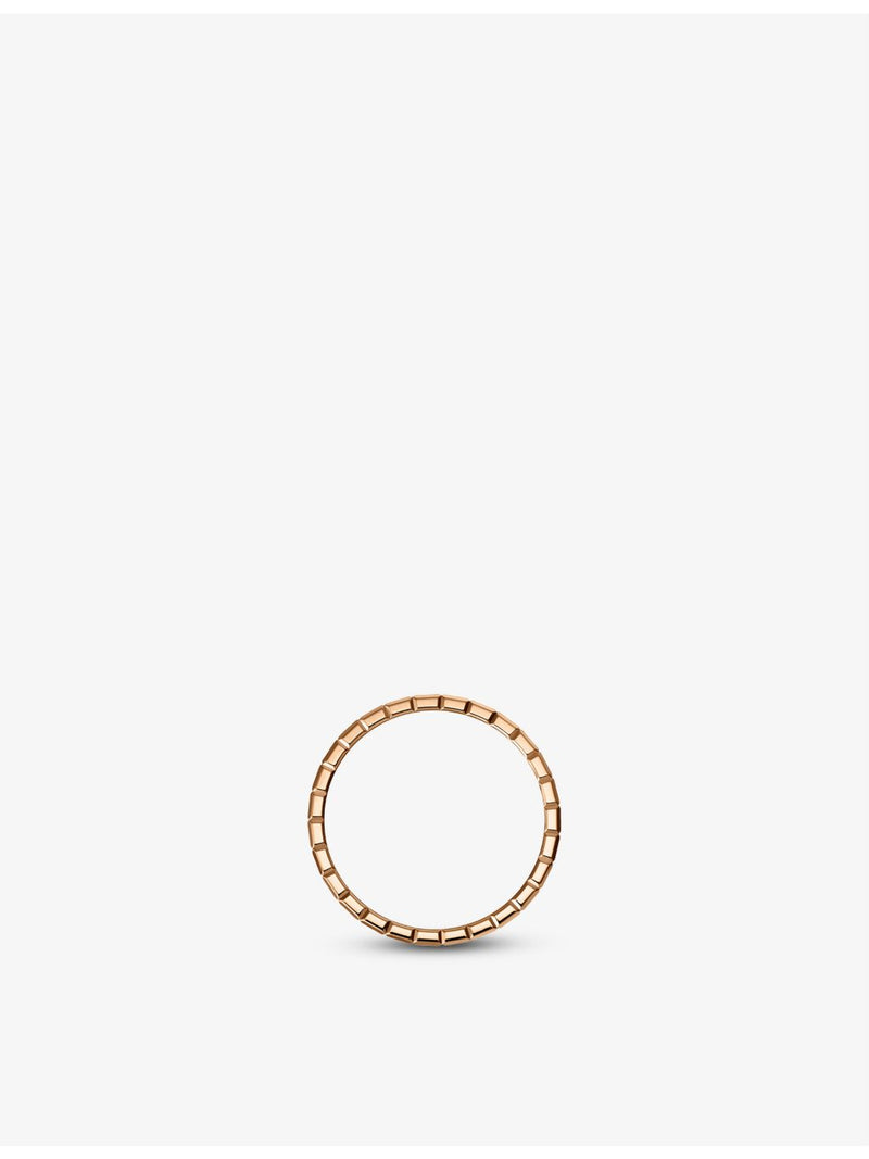 Chopard Ice Cube 18ct rose gold diamond ring, UK version