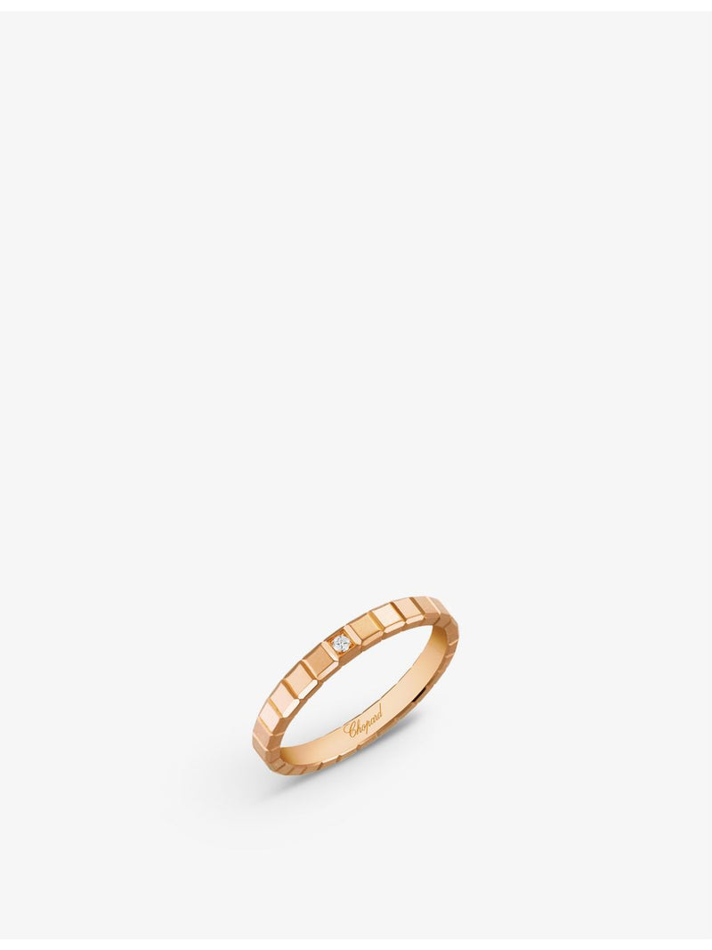 Chopard Ice Cube 18ct rose gold diamond ring, UK version