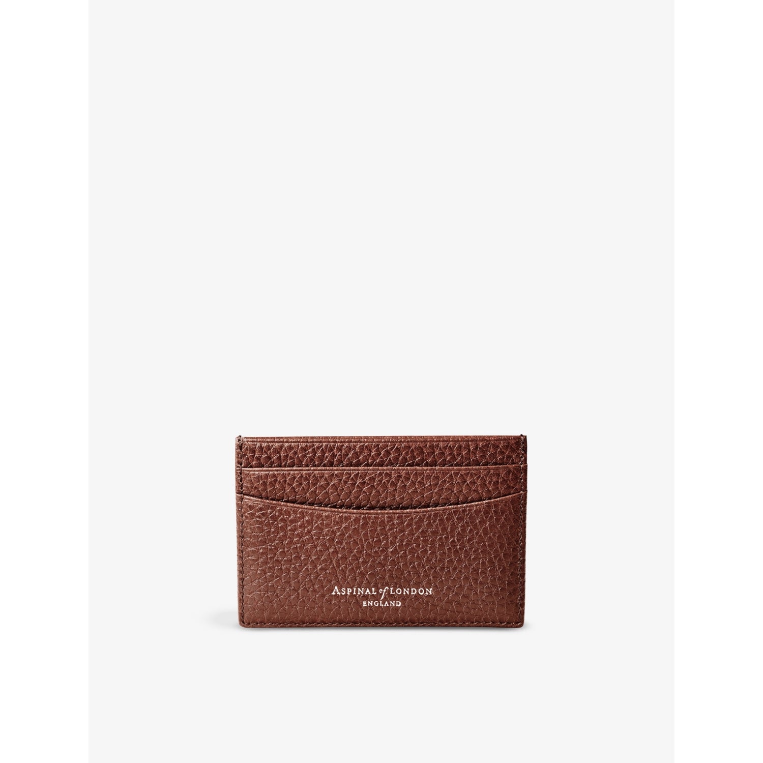 Aspinal of London logo-embellished leather card holder, UK version