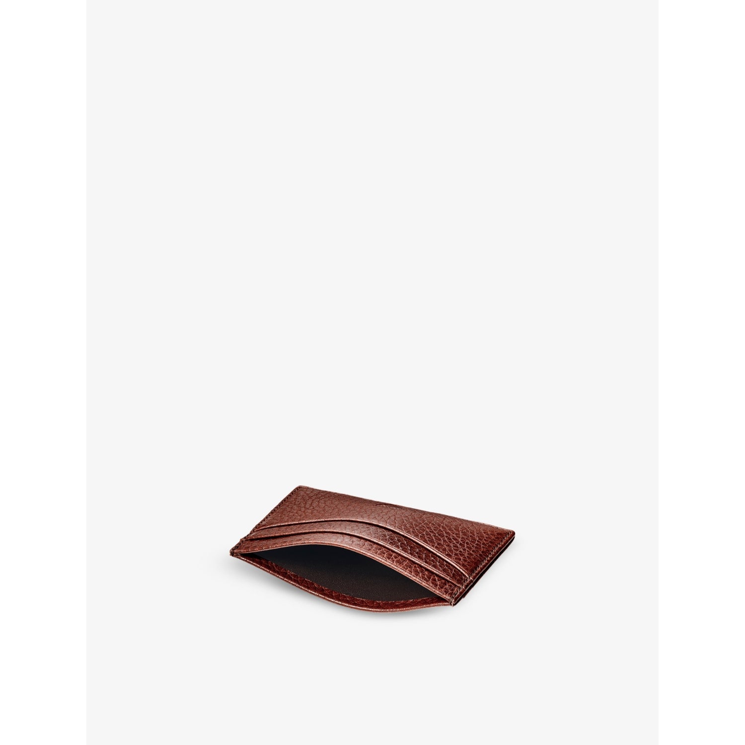 Aspinal of London logo-embellished leather card holder, UK version