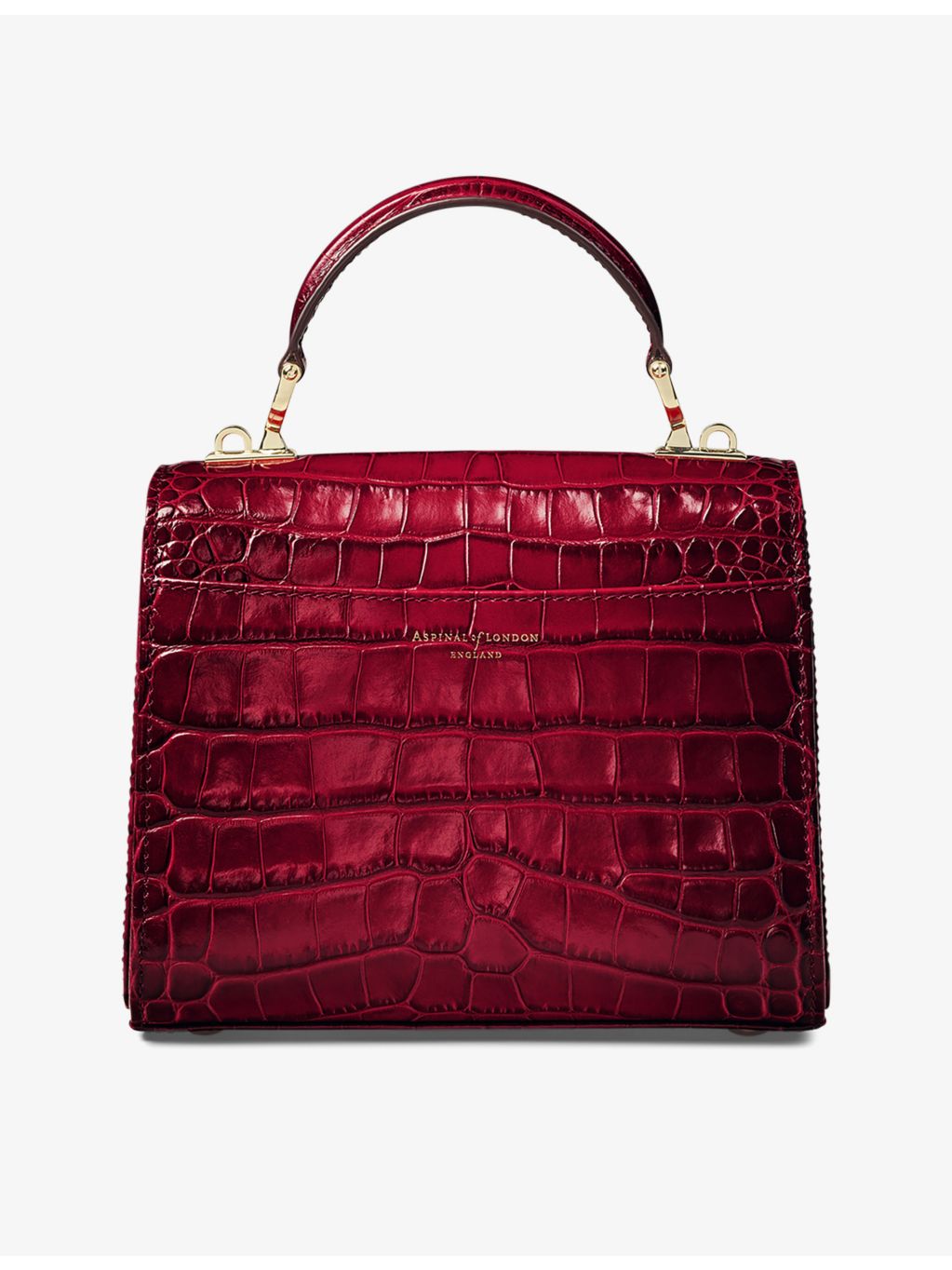 Aspinal of London Mayfair midi leather top-handle bag - British product