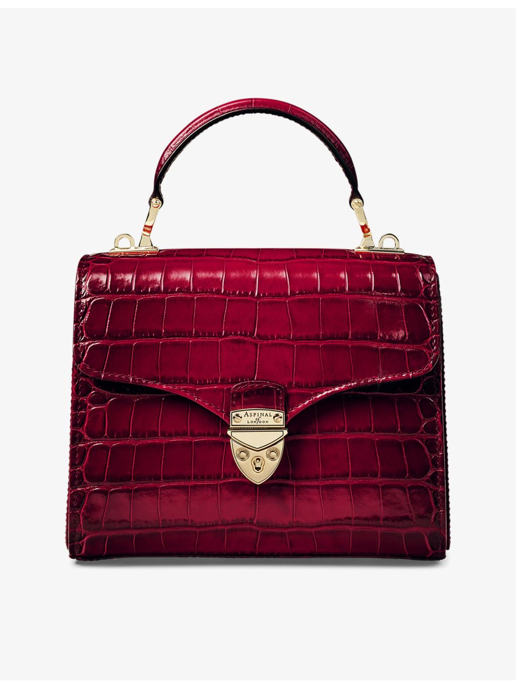 Aspinal of London Mayfair midi leather top-handle bag - British product