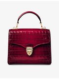 Aspinal of London Mayfair midi leather top-handle bag - British product