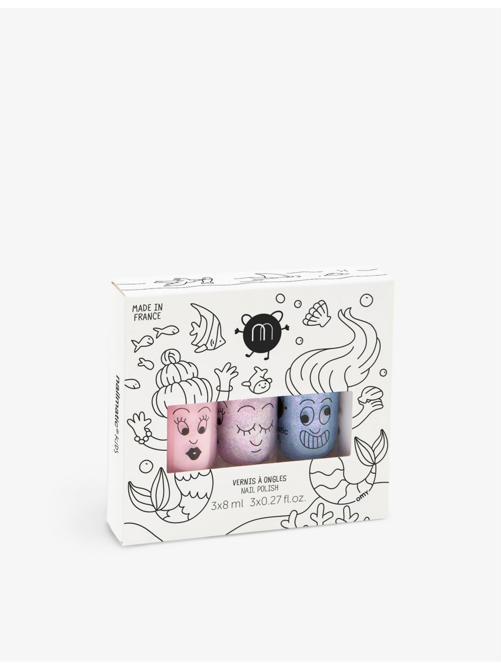 nailmatic nail polish set three 8ml shades, imported from the UK