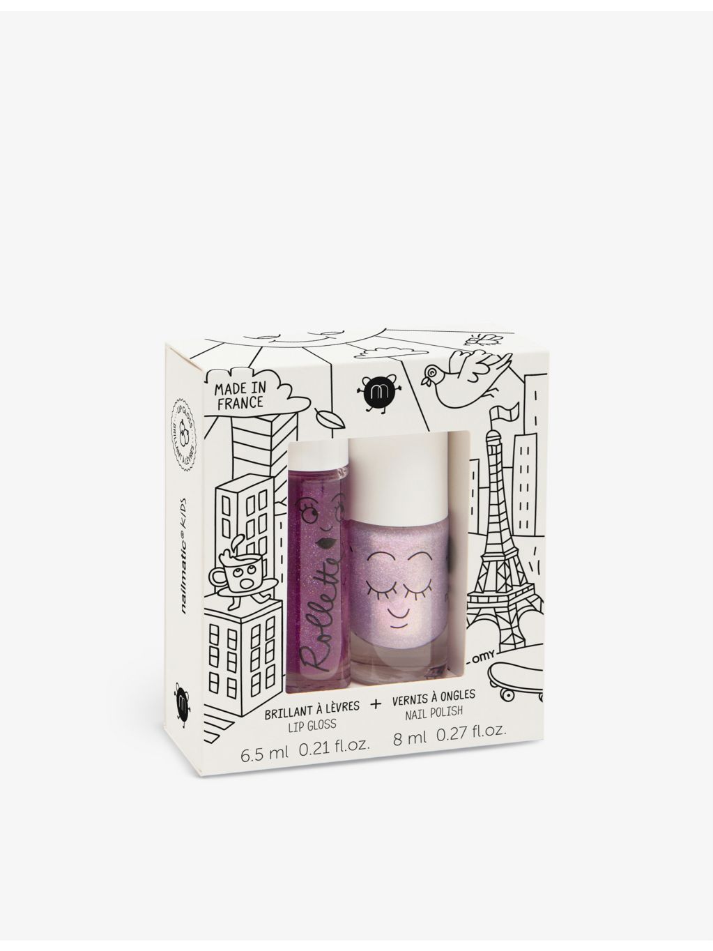 Nailmatic Lovely City Duo with Elliot polish and Blackberry gloss, UK version