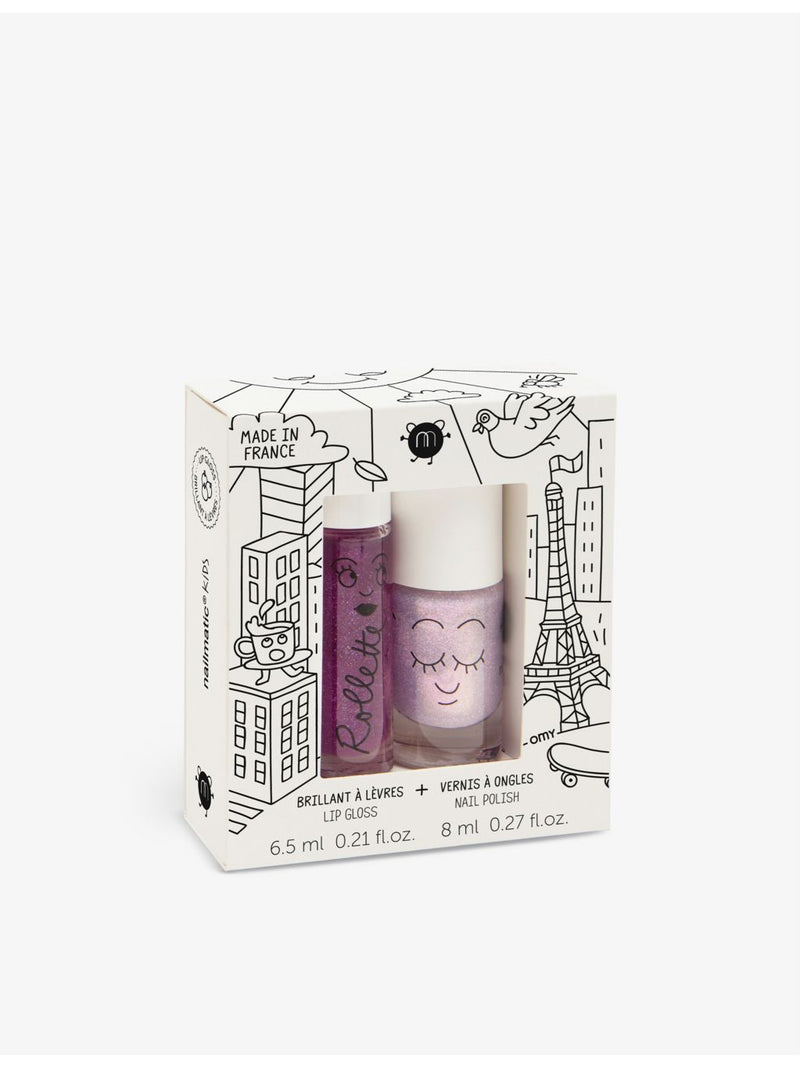 Nailmatic Lovely City Duo with Elliot polish and Blackberry gloss, UK version