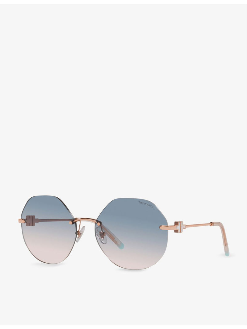 Tiffany T hexagonal sunglasses 57mm, imported from the UK