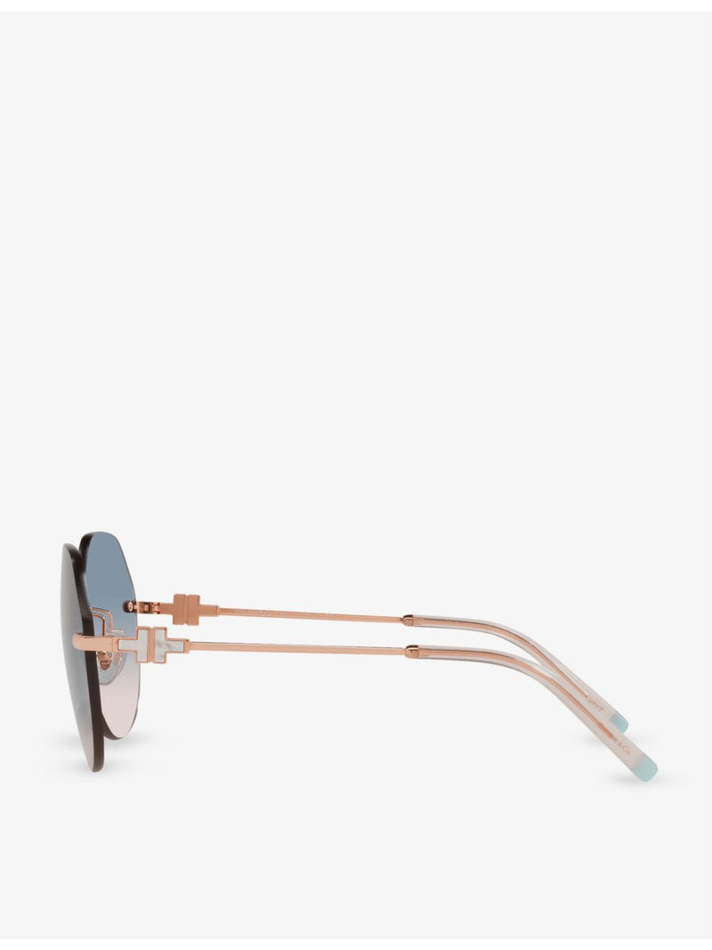 Tiffany T hexagonal sunglasses 57mm, imported from the UK