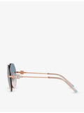 Tiffany T hexagonal sunglasses 57mm, imported from the UK