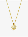 Chopard pendant necklace in 18ct yellow gold with 0.15ct diamonds, UK version
