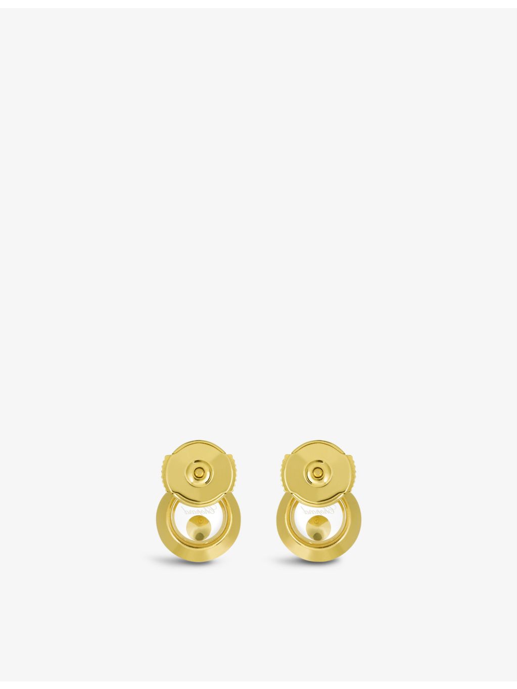 Chopard Happy Diamonds 18ct yellow gold earrings - British product