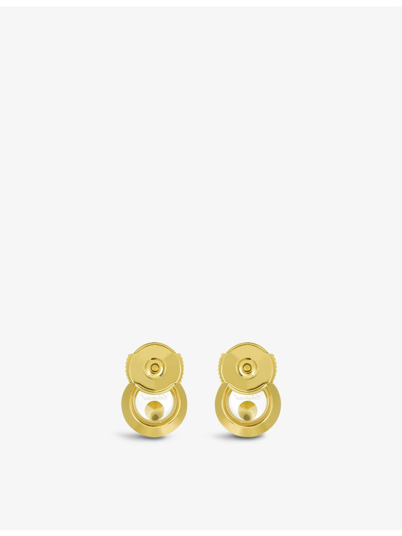 Chopard Happy Diamonds 18ct yellow gold earrings - British product
