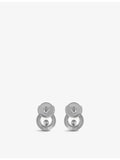 Chopard Happy Diamonds 18ct gold diamond earrings, imported from the UK