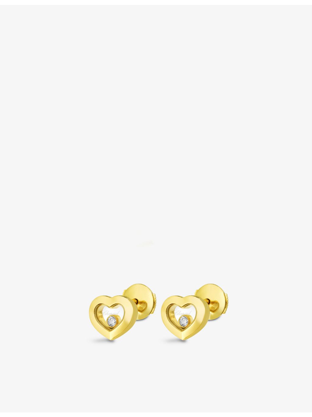 Chopard 18ct yellow gold diamond earrings (British brand)