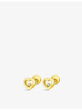 Chopard 18ct yellow gold diamond earrings (British brand)
