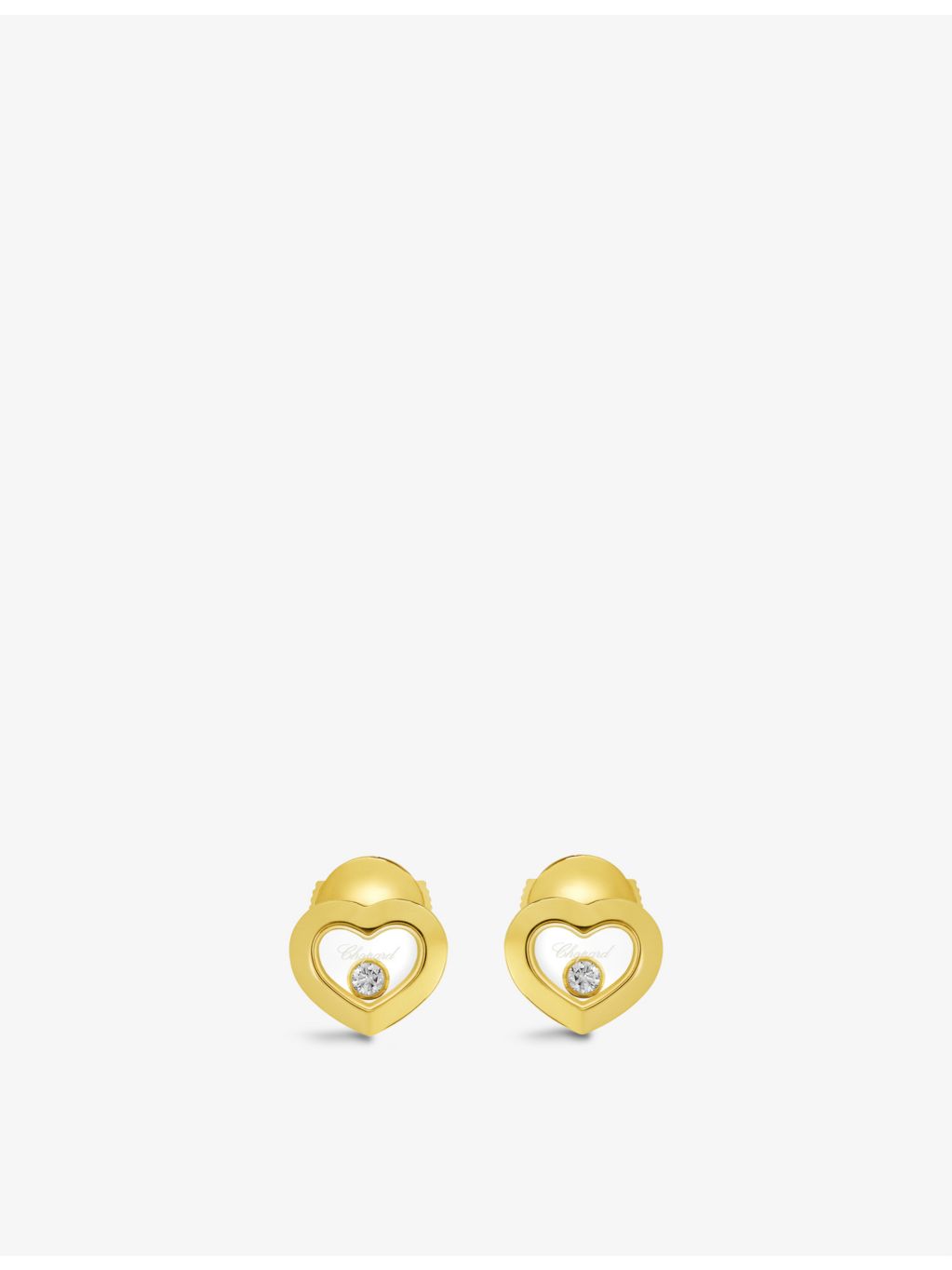 Chopard 18ct yellow gold diamond earrings (British brand)