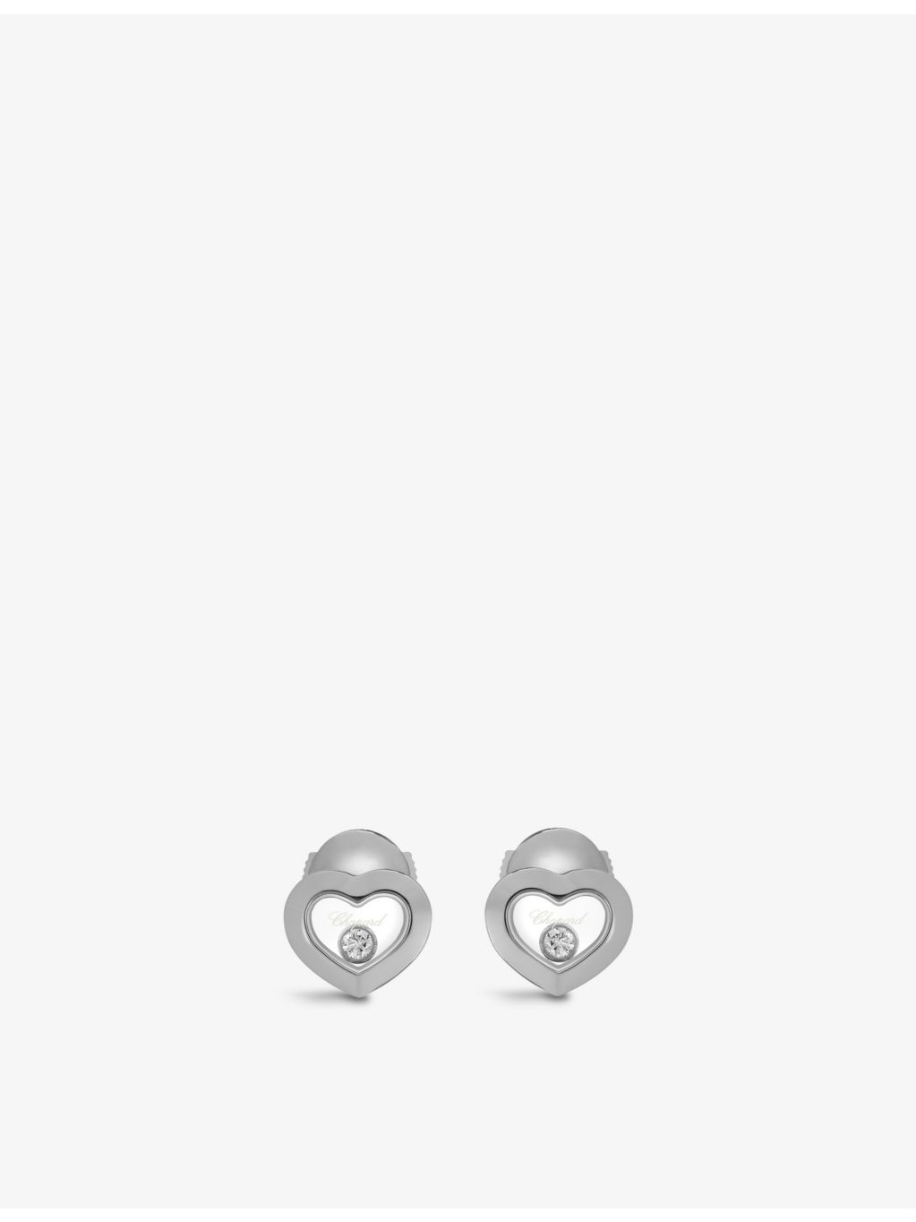 Chopard Happy Diamonds 18ct white gold diamond earrings - British product