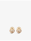 Chopard Happy Diamonds rose gold earrings 0.10ct, imported from the UK