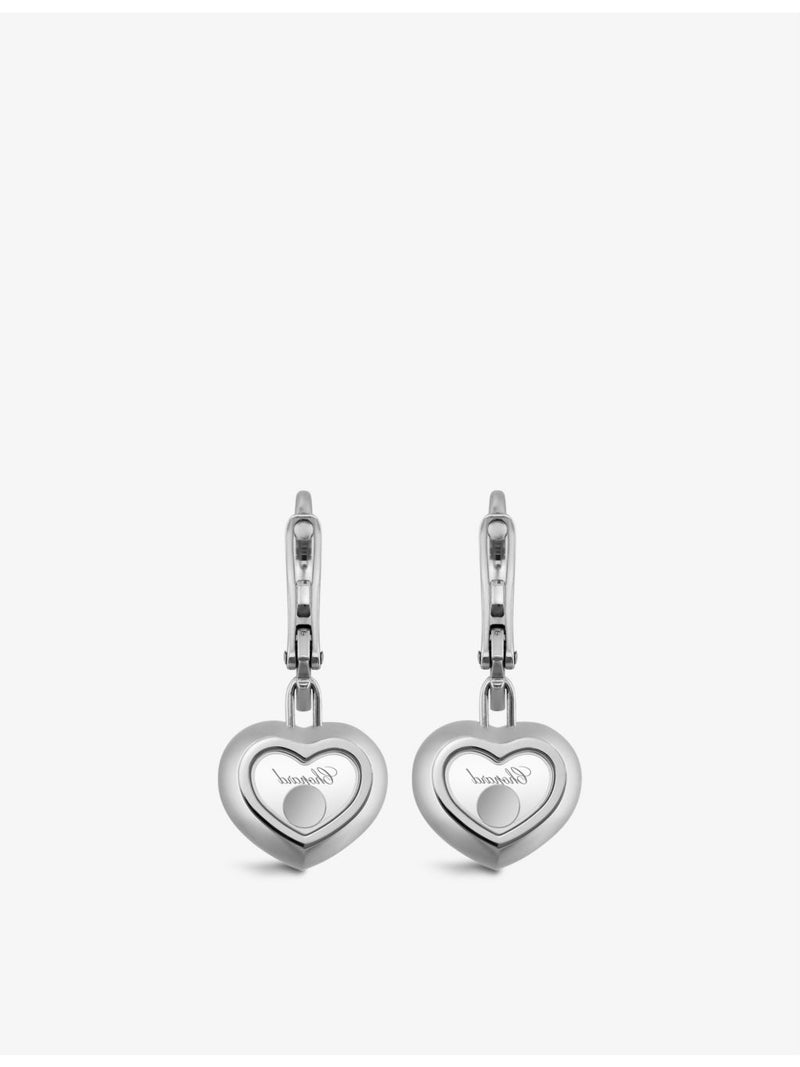 Chopard 18ct white gold diamond earrings 0.10ct, imported from the UK