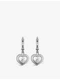 Chopard 18ct white gold diamond earrings 0.10ct, imported from the UK