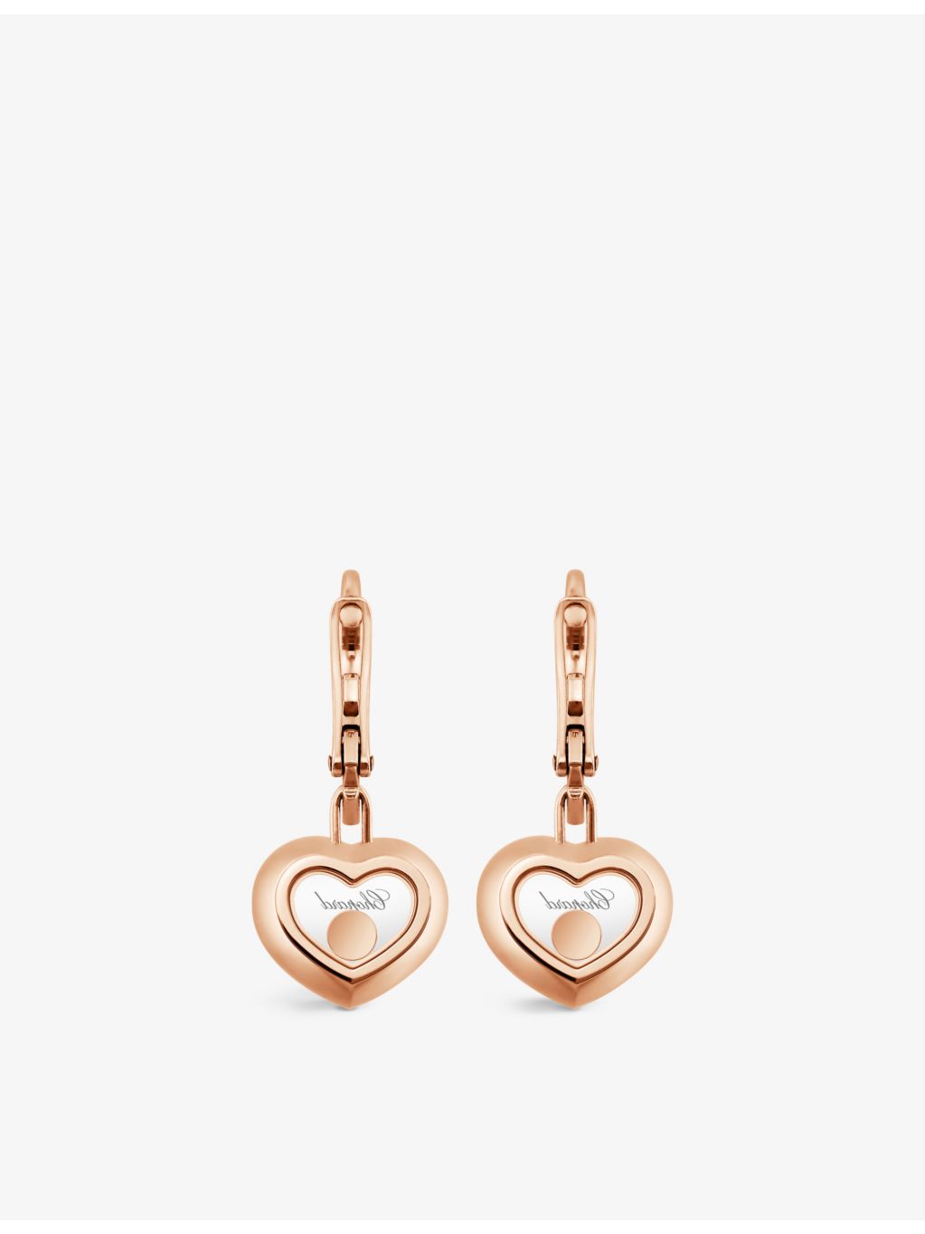 Chopard rose-gold diamond earrings 0.10ct, imported from the UK
