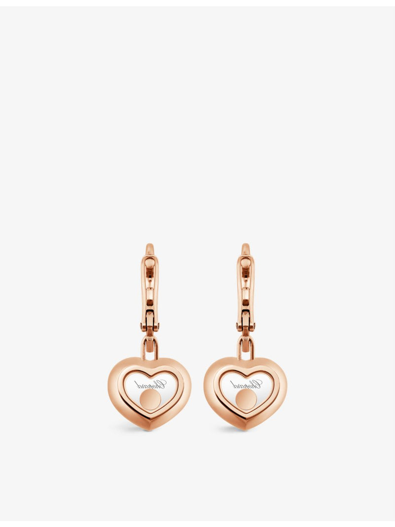 Chopard rose-gold diamond earrings 0.10ct, imported from the UK