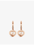 Chopard rose-gold diamond earrings 0.10ct, imported from the UK